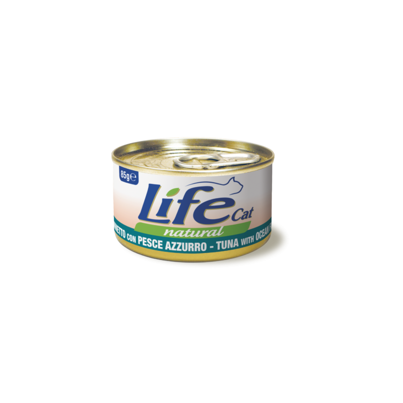 LIFE CAT TONNETTO CON PESCE AZZURRO GR 85