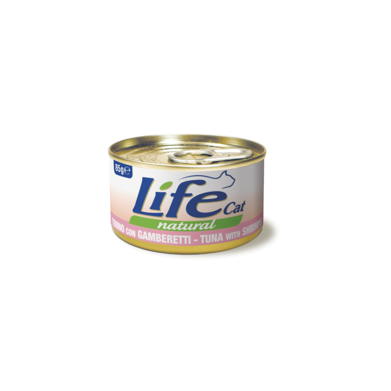 LIFE CAT 85 GR TONNO CON GAMBERETTI