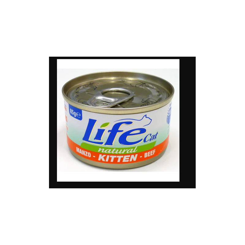 LIFE CAT KITTEN MANZO NATURAL GR 85