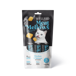 Wellfed Meat Mellows pollo e salmone (3x10 gr)