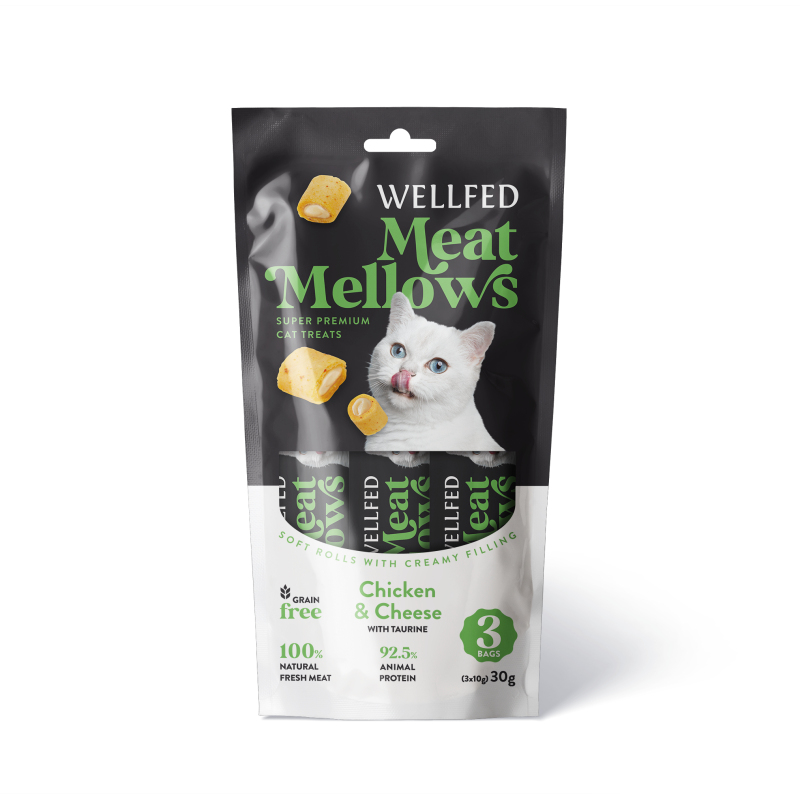 Wellfed Meat Mellows pollo e formaggio (3x10 gr)