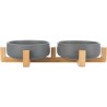 set ciotole ceramica legno tx 24822