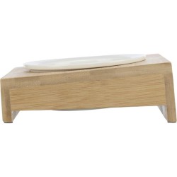 Ciotola ceramica con supporto bamboo 0,25lt diametro 12 cm 