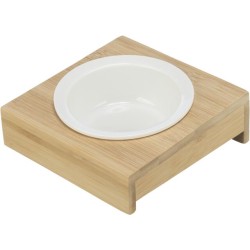 Ciotola ceramica con supporto bamboo 0,25lt diametro 12 cm 