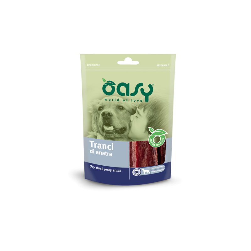 Oasy Snack Dog - TRANCI di anatra Busta 100 gr