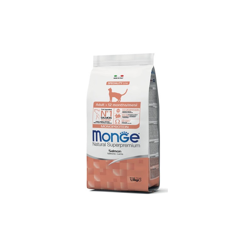 MONGE GATTO ADULT SALMONE KG 1,5