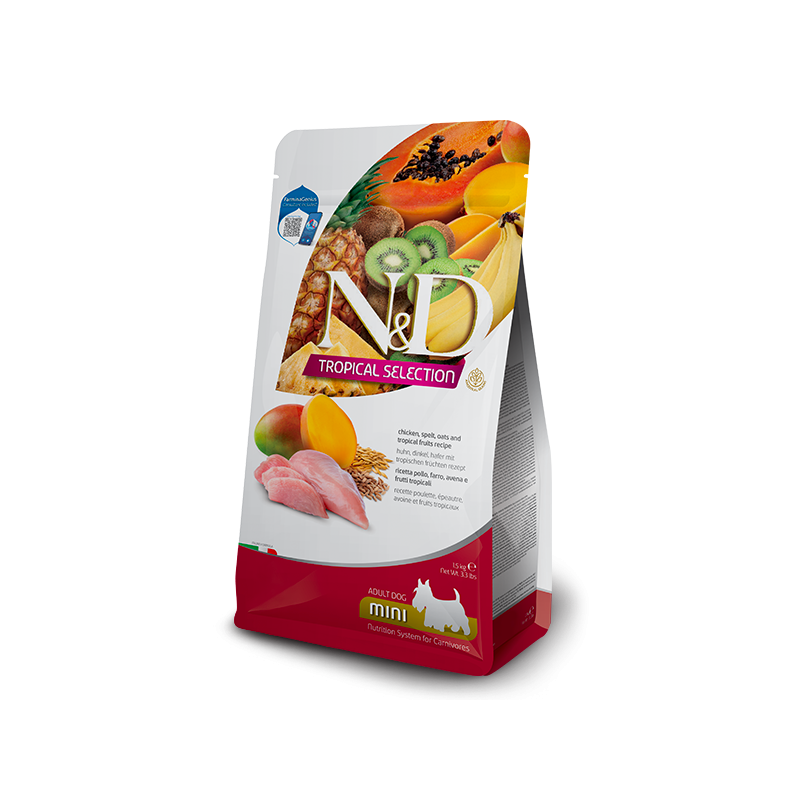 N&D dog tropical mini adult pollo kg 1,5