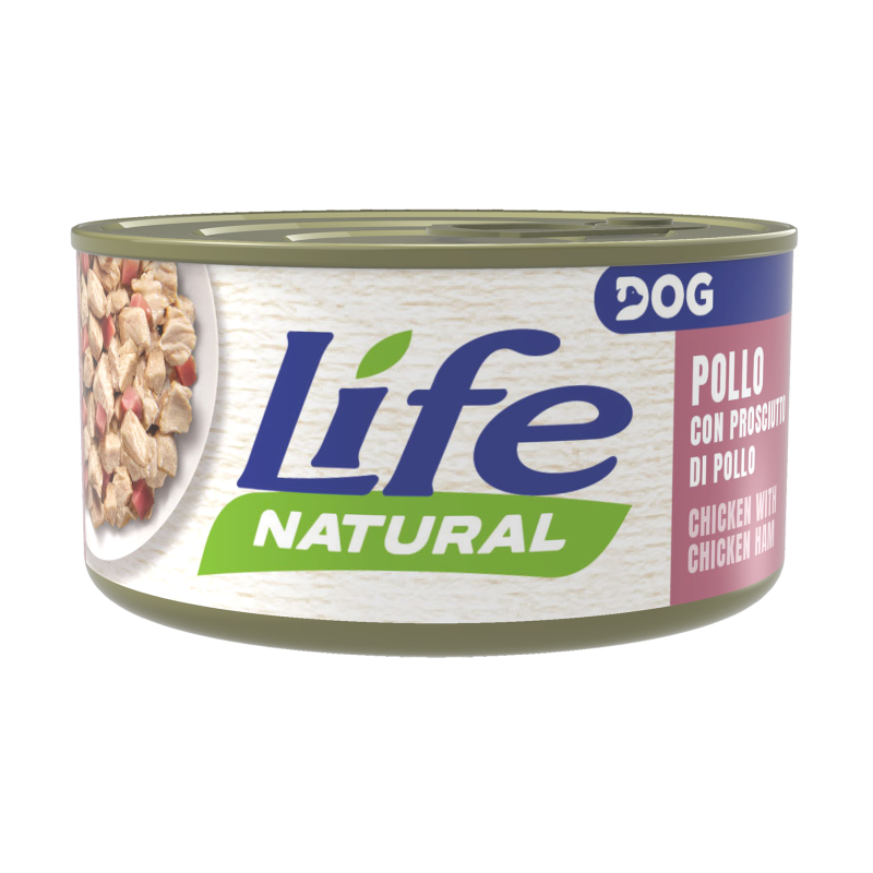 Life dog natural pollo con prosciutto di pollo gr 90