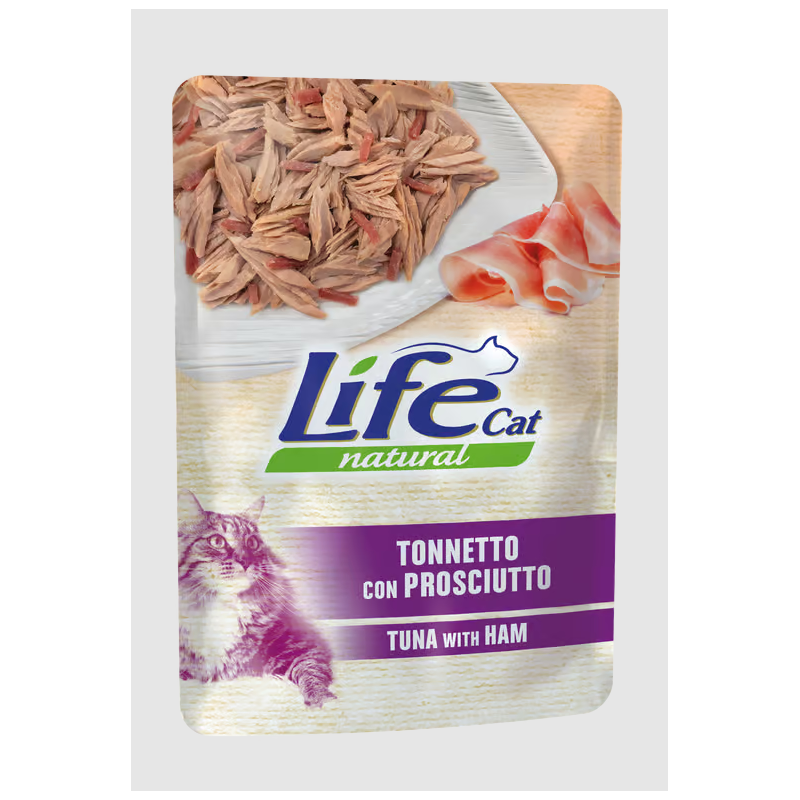 Life cat natural bustina tonnetto prosciutto gr 70