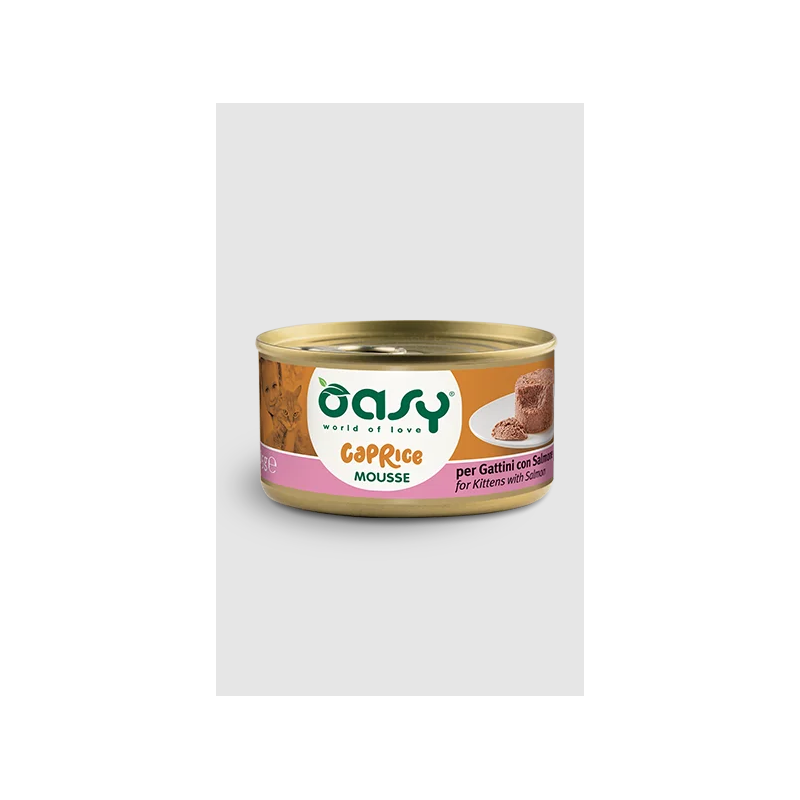 Oasy caprice mousse gattino con salmone gr 85