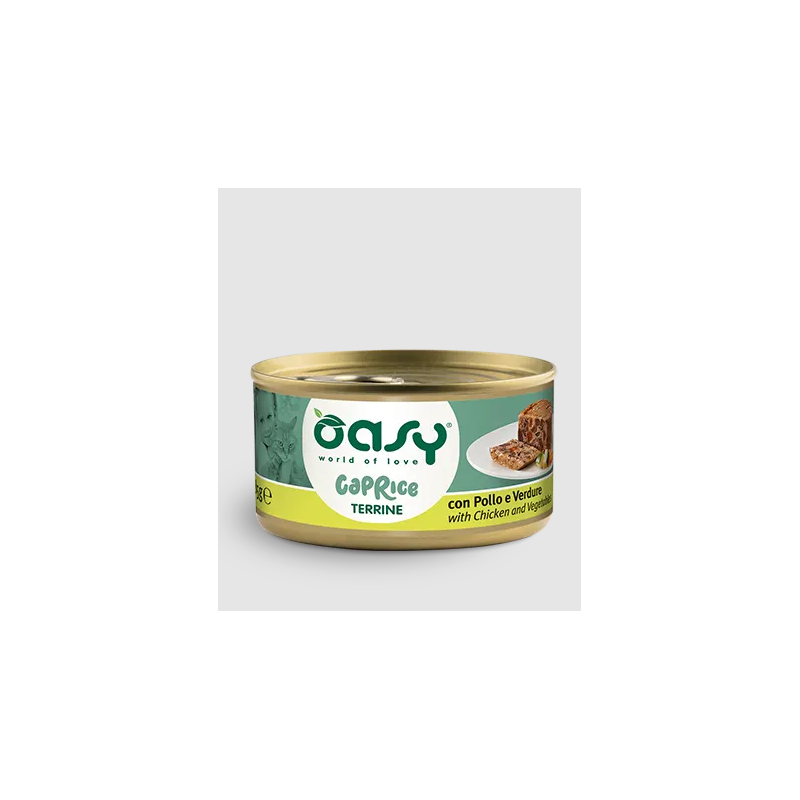 Oasy cat caprice terrine con pollo e verdure gr 85