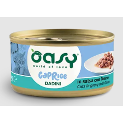 Oasy cat dadini in salsa con tonno gr 85