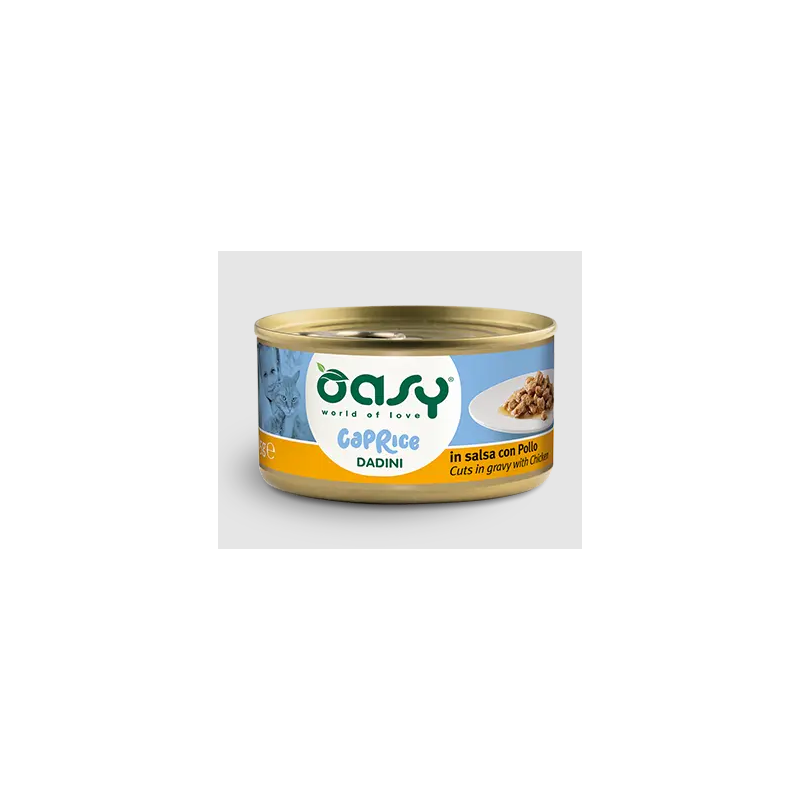 Oasy cat caprice dadini in salsa con pollo gr 85