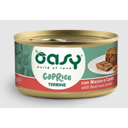 Oasy cat caprice terrine con manzo e carote gr 85