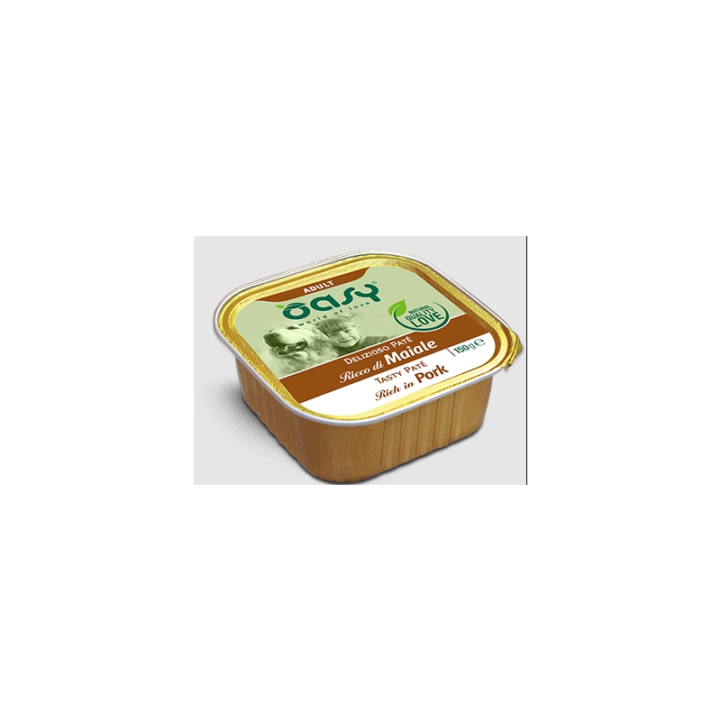 Oasy do pate' con maiale vaschetta gr 150