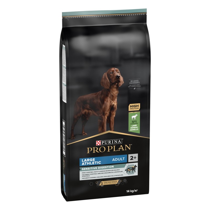 Pro plan dog adult 2+ large athletic agnello kg 14