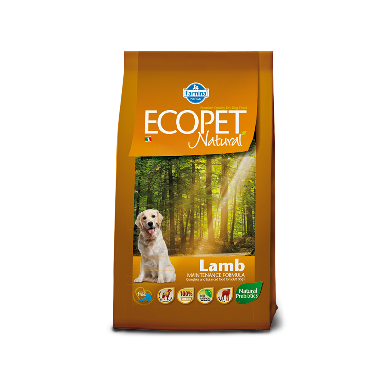 ECOPET NATURAL ADULT MEDIUM LAMB KG 2,5