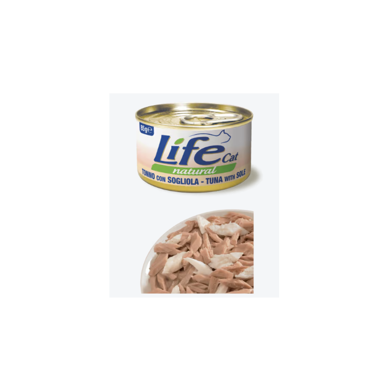 LIFE CAT 85 GR TONNO CON SOGLIOLA