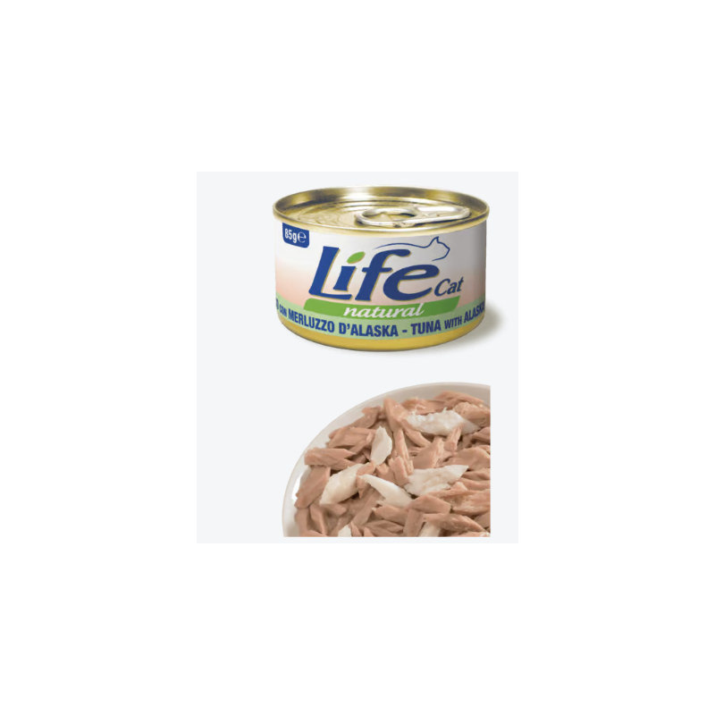 LIFE CAT 85 GR TONNETTO CON MERLUZZO D'ALASKA