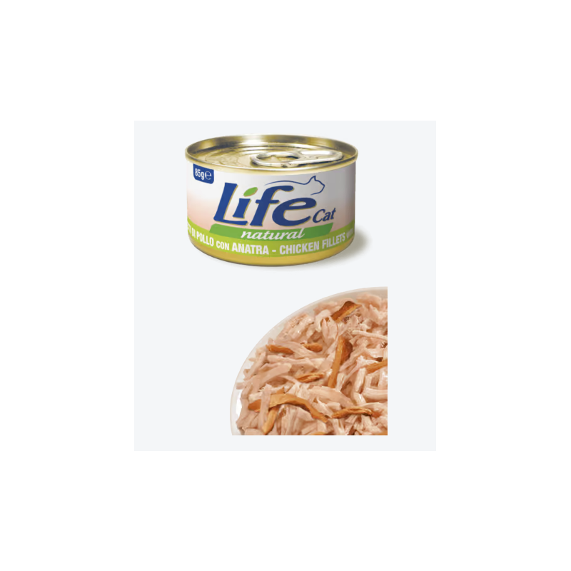 LIFE CAT 85 GR POLLO E ANATRA 