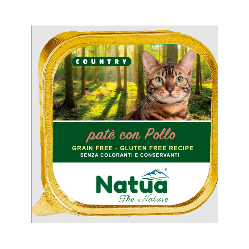 Natua cat pate' con pollo gr 100 vaschetta