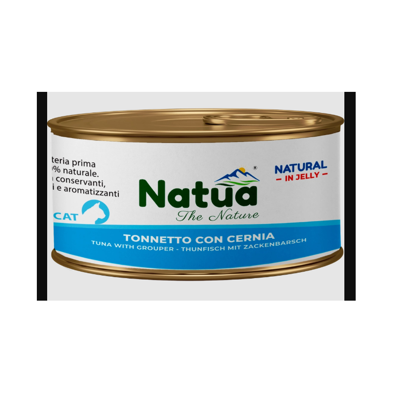 Natua cat tonnetto con cernia gr 150 in jelly