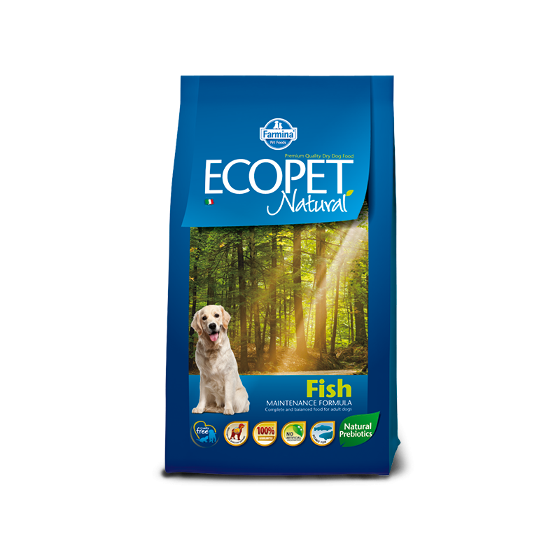 ECOPET NATURAL ADULT FISH MEDIUM KG 12