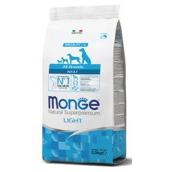 MONGE CANE LIGHT SALMONE/RISO ALL BREEDS KG. 12