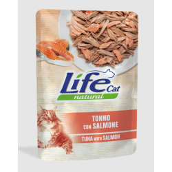 Life cat tonno con salmone gr 70 bustina