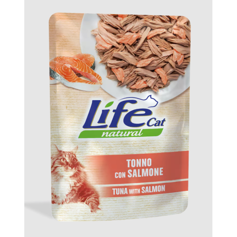 Life cat tonno con salmone gr 70 bustina