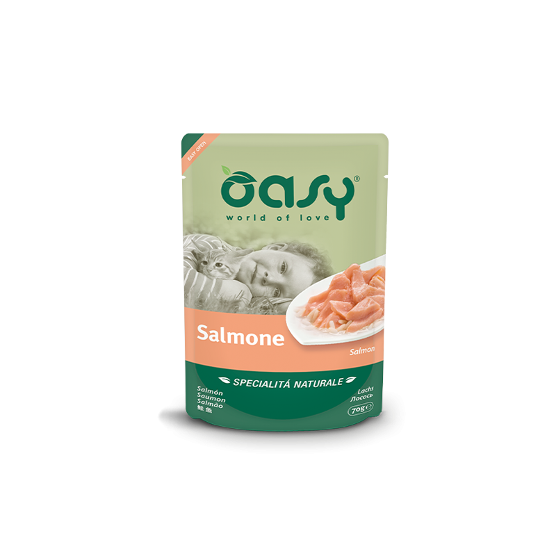 Oasy cat con Salmone bustina gr 70