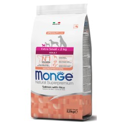 MONGE DOG EXTRA SMALL ADULT SALMONE & RISO GR 800