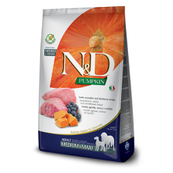 N&D Dog PUMPKIN LAMB & BLUEBERRY ADULT Medium Maxi kg 12