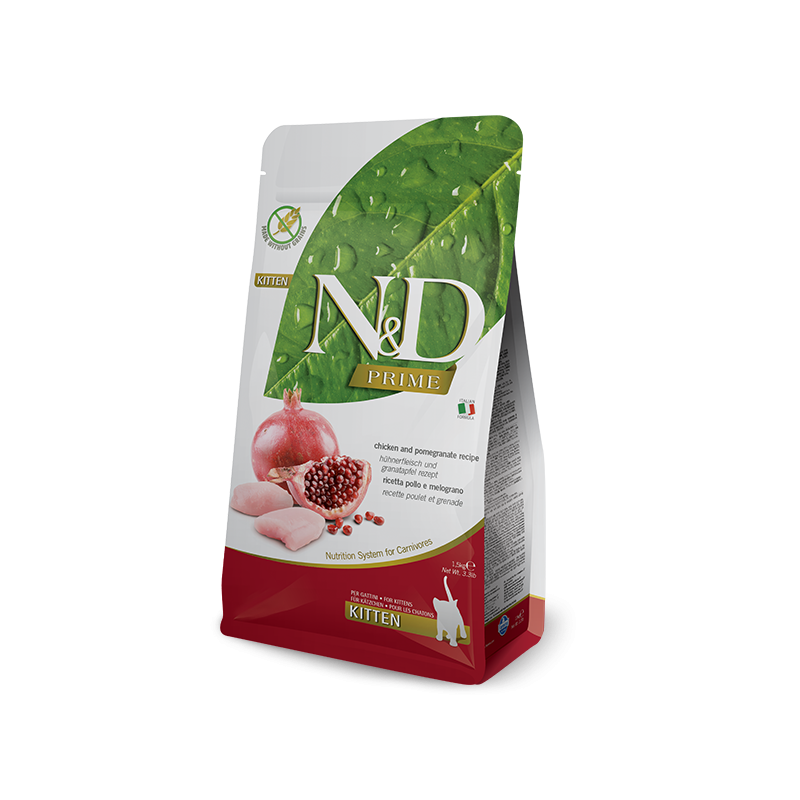 N&D CAT KITTEN 300 GR GRAIN FREE POLLO E MELOGRANO