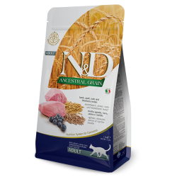 N&D ADULT CAT 300 GR LG ANCESTRAL GRAIN FARRO AVENA AGNELLO MIRTILLO