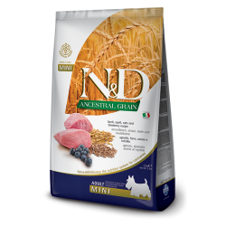 N&D DOG ADULT MINI LG ANCESTRAL GRAIN FARRO AVENA AGNELLO MIRTILLO GR 800