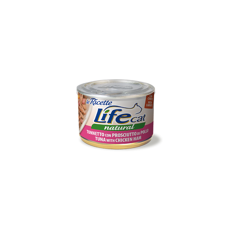 LIFE CAT 150 GR TONNETTO CON PROSCIUTTO DI POLLO