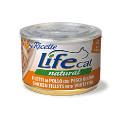 LIFE CAT 150 GR FILETTI DI POLLO CON PESCE BIANCO