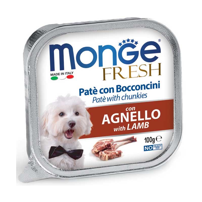 MONGE CANE FRESH AGNELLO VASCHETTA GR 100