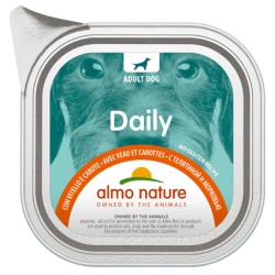 ALMO DOG DAILY MENU' GR 100 CON VITELLO E CAROTE