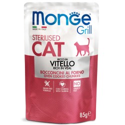 MONGE GATTO GRILL BUSTE STERILIZZATO VITELLO GR 85