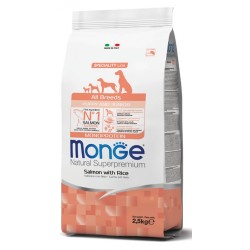 Monge dog puppy mini con salmone e riso kg 2,5