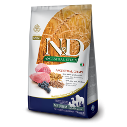 N&D dog LOW GRAIN ADULT MEDIUM MAXI KG 2,5 AGNELLO FARRO AVENA E MIRTILLO