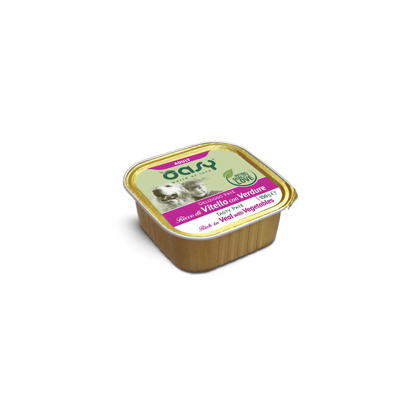 OASY DOG VASCHETTA GR 150 VITELLO E VERDURE