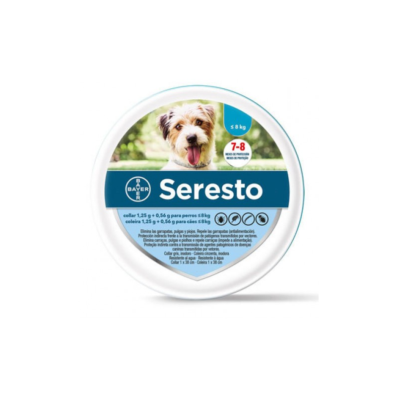 SERESTO COLLARE BAYER FINO A 8 KG 38 CM