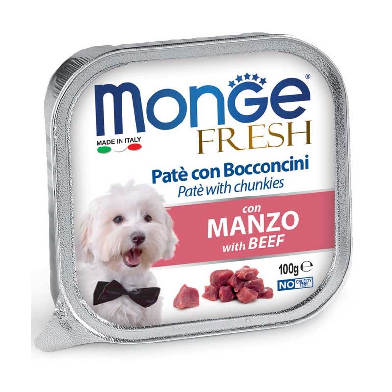 MONGE CANE FRESH MANZO GR 100