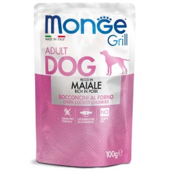 MONGE DOG GRILL MAIALE BUSTINA GR 100