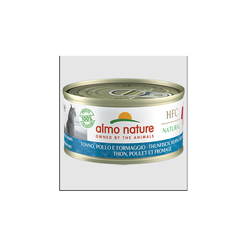 ALMO CAT 70 GR TONNO POLLO E FORMAGGIO NATURE