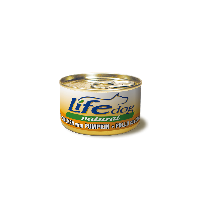 LIFE DOG NATURALE GR 90 FILETTI DI POLLO CON ZUCCA