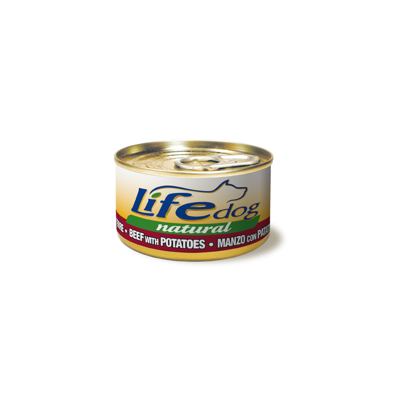 LIFE DOG NATURALE GR 90 DADINI DI MANZO E PATATE